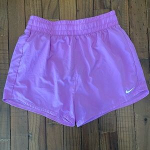 Nike girls Purple Athletic Shorts high waisted